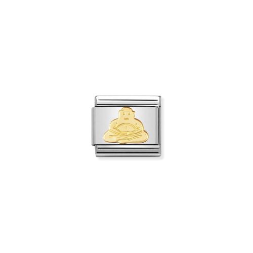 COMPOSABLE Classic RELIGIOUS in stainless steel and 18k gold Buddha