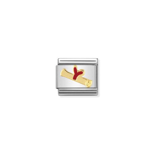 COMPOSABLE Classic BACK TO SCHOOL in stainless steel with enamel and 18k Diploma