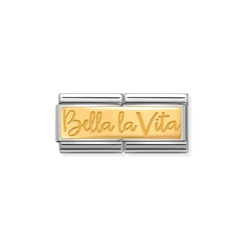 Double Link Composable Classic Bella La Vita in Gold