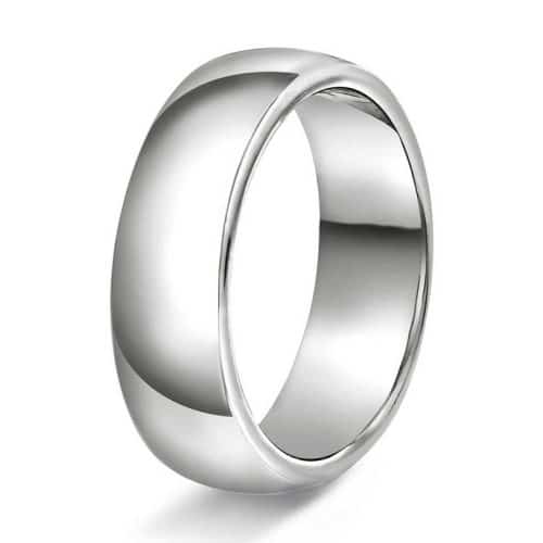 Hvelvet/flat 6mm polert h