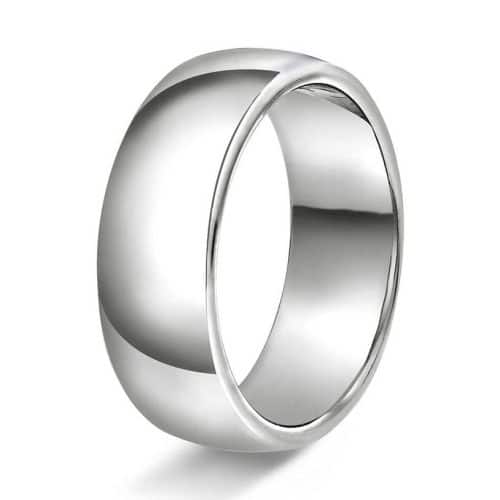 Hvelvet/flat 7mm polert h