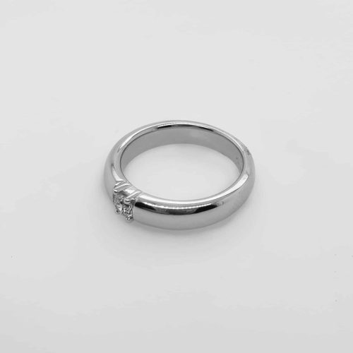 Hvitt gull allianse ring 1 x 0,20ct. - Bilde 2