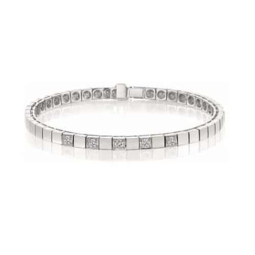 Delta armbånd i hvitt gull med diamant 1,00 ct TWSI