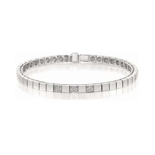 Delta armbånd i hvitt gull med diamant 0,60 ct TWSI