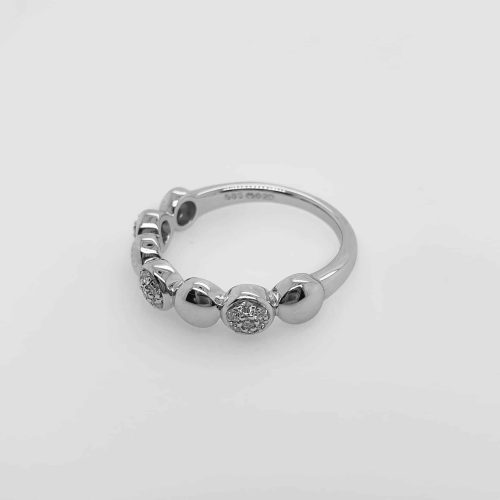 Hvitt gull ring med diamanter - Bilde 2