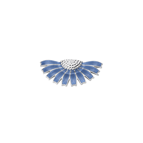 Georg Jensen DAISY Halv Blomst Hårspenne, Blå