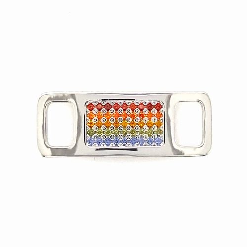 TAGS Silver-Rhodium-Rainbow CZ