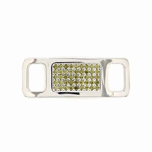 TAGS Silver-Rhodium-Olive CZ