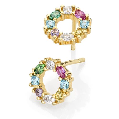 GD Signatur Emine Forgylt ørepynt i sølv med zirkonia