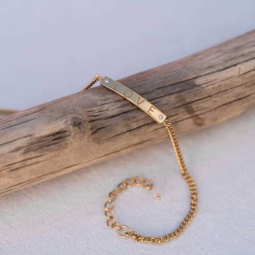 Believe in Love armbånd med rosenkvarts - Bilde 3