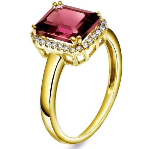 Ring i gull med diamant 0.14 ct wsi