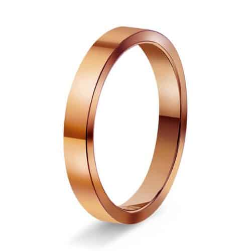 Rektangulær 2mm polert rødt gu