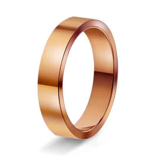 Rektangulær 4mm polert rødt gu