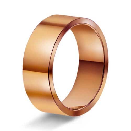 Rektangulær 7mm polert rødt gu