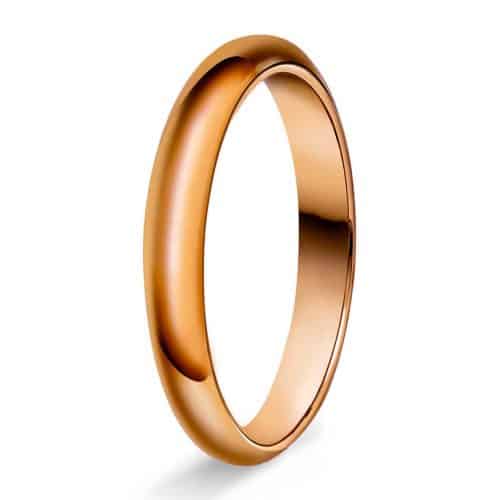 Halvr/flat 3mm polert rødt gul