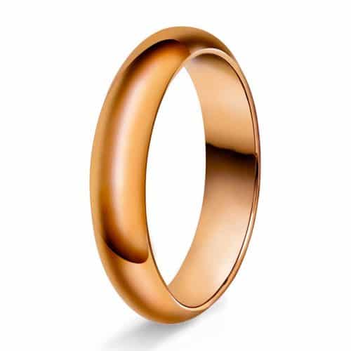 Halvr/flat 5mm polert rødt gul