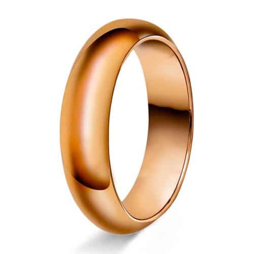 Halvr/flat 6mm polert rødt gul