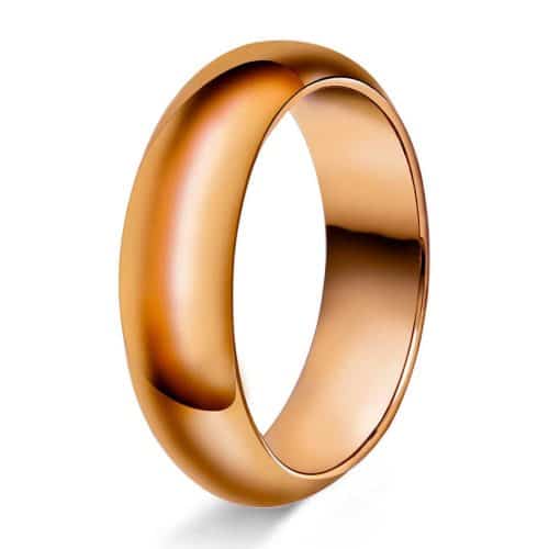 Halvr/flat 7mm polert rødt gul