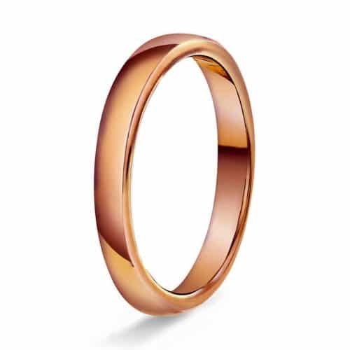 Hvelvet/flat 2mm polert rødt g