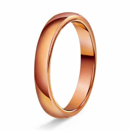 Hvelvet/flat 3mm polert rødt g