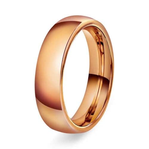 Hvelvet/buet 5mm polert rødt g