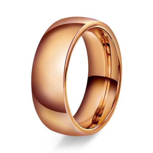 Hvelvet/buet 7mm polert rødt g