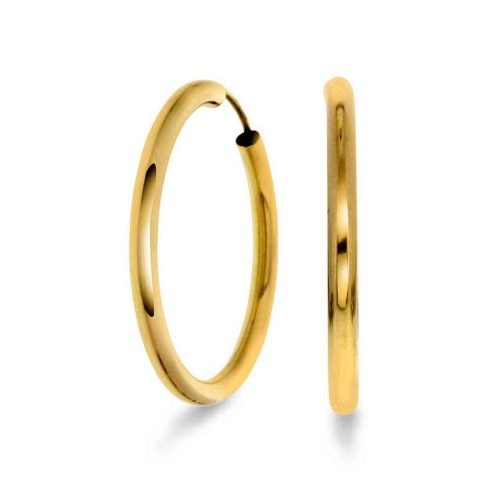 Øredobber i gull 2.5mm Ø20