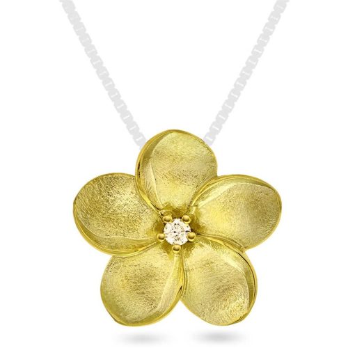 Anheng i gull med diamant 0,05 WSI