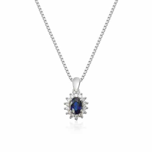 Anheng Rosett 0,14ct WSI Safir Hv 585