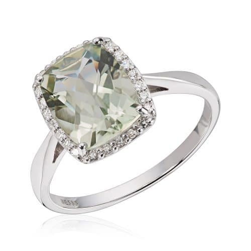Espeland Anheng Mint Quartz 0,09ct WSI hvitt gull - Bilde 3