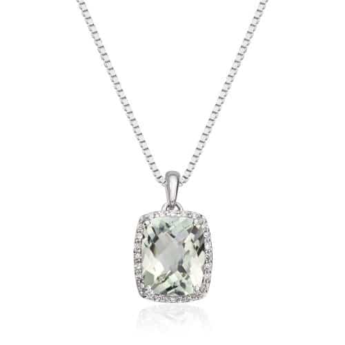 Espeland Anheng Mint Quartz 0,09ct WSI hvitt gull