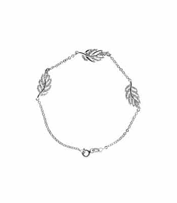 Alva blad armbånd Cz 925