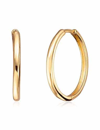 Øreringer i Forgylt Sølv 2.5x22.9mm