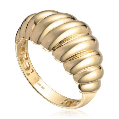 Ring "Old money" i sølv forgylt