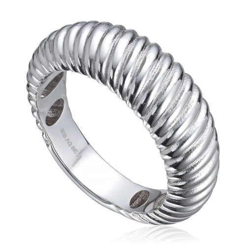 Ring "Old money" i sølv rhodinert