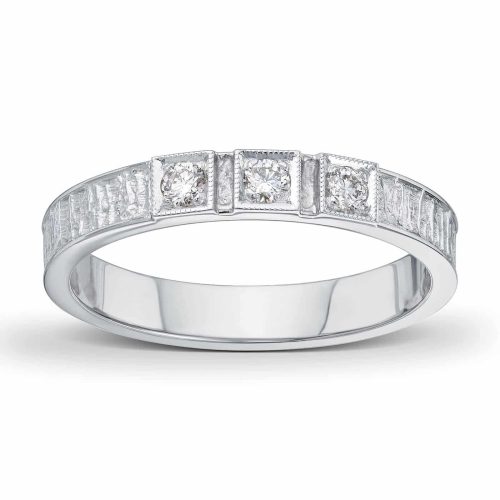 Alternative view of Hvitt gull alliansering "Lapponia" med 3 diamanter