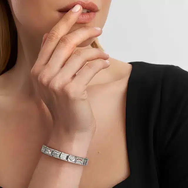 Charm, Composable Link, Letter S, silver - Bilde 3