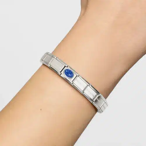 Alternative view of Charm, Composable Link, Lapis Lazuli stone, Blue