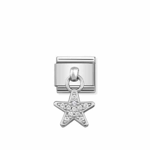 Composable Classic CHARMS stainless steel and 925 sterling silver Star