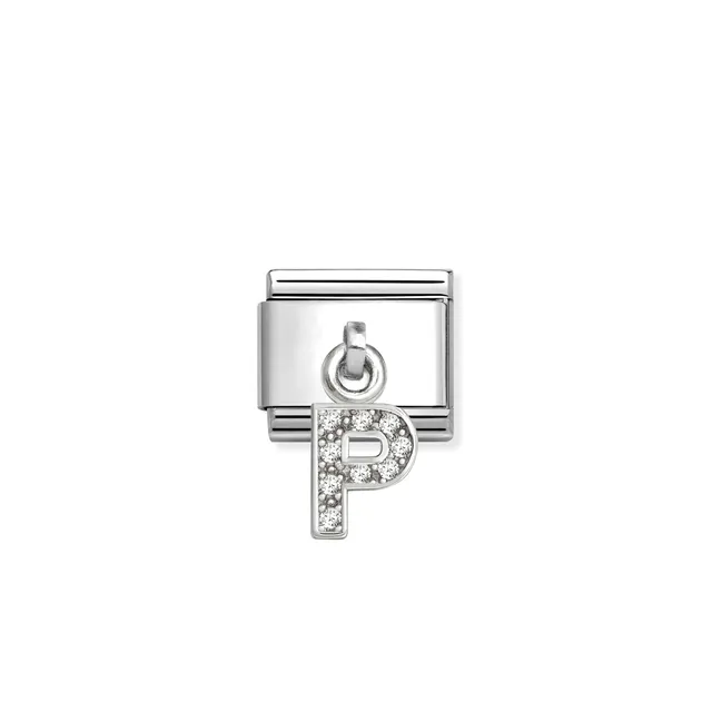 Composable Classic Link, CZ Letter P Pendant