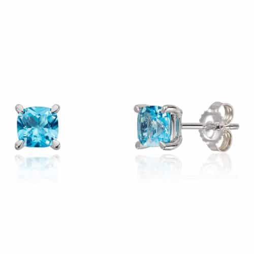 Ørepynt med topas Swiss blue HV 585