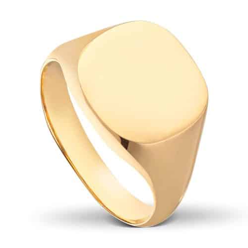 Nr.5 - Signetring i massivt gull - Cushion