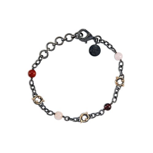 By Birdie - Armbånd Zeus Stones Red Mix