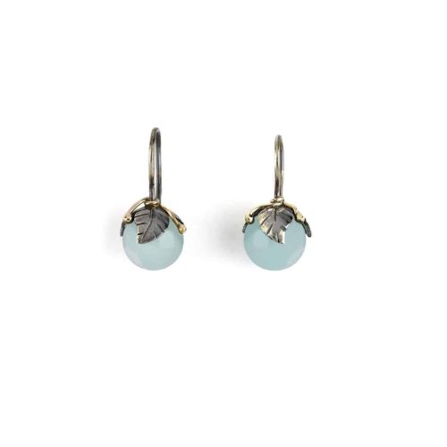 By Birdie - Ørepynt Urban Leaf Drops Aquamarine