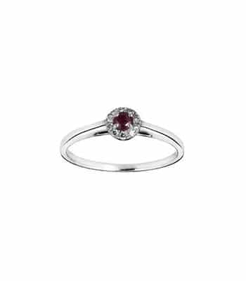 Espeland Rosett ring 0,08ct WSI Rubin hv 585