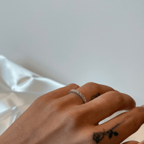 Alternative view of Ring diamanter 0,25ct WSI i hvitt gull