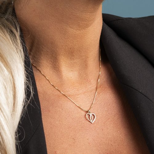 Smykke i gull med diamanter 0,10 ct WP - Bilde 3