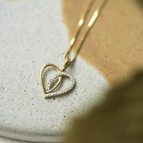 Smykke i gull med diamanter 0,10 ct WP - Bilde 4