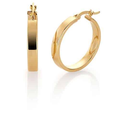 Espeland Basic øreringer i Gull M 585 4x18mm