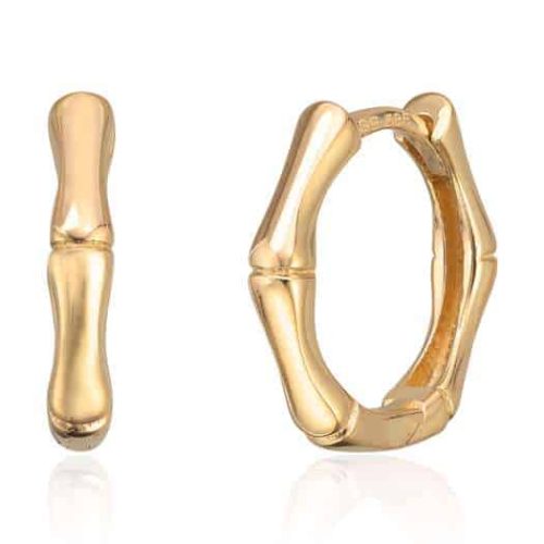 Espeland Øreringer i gult gull 14K